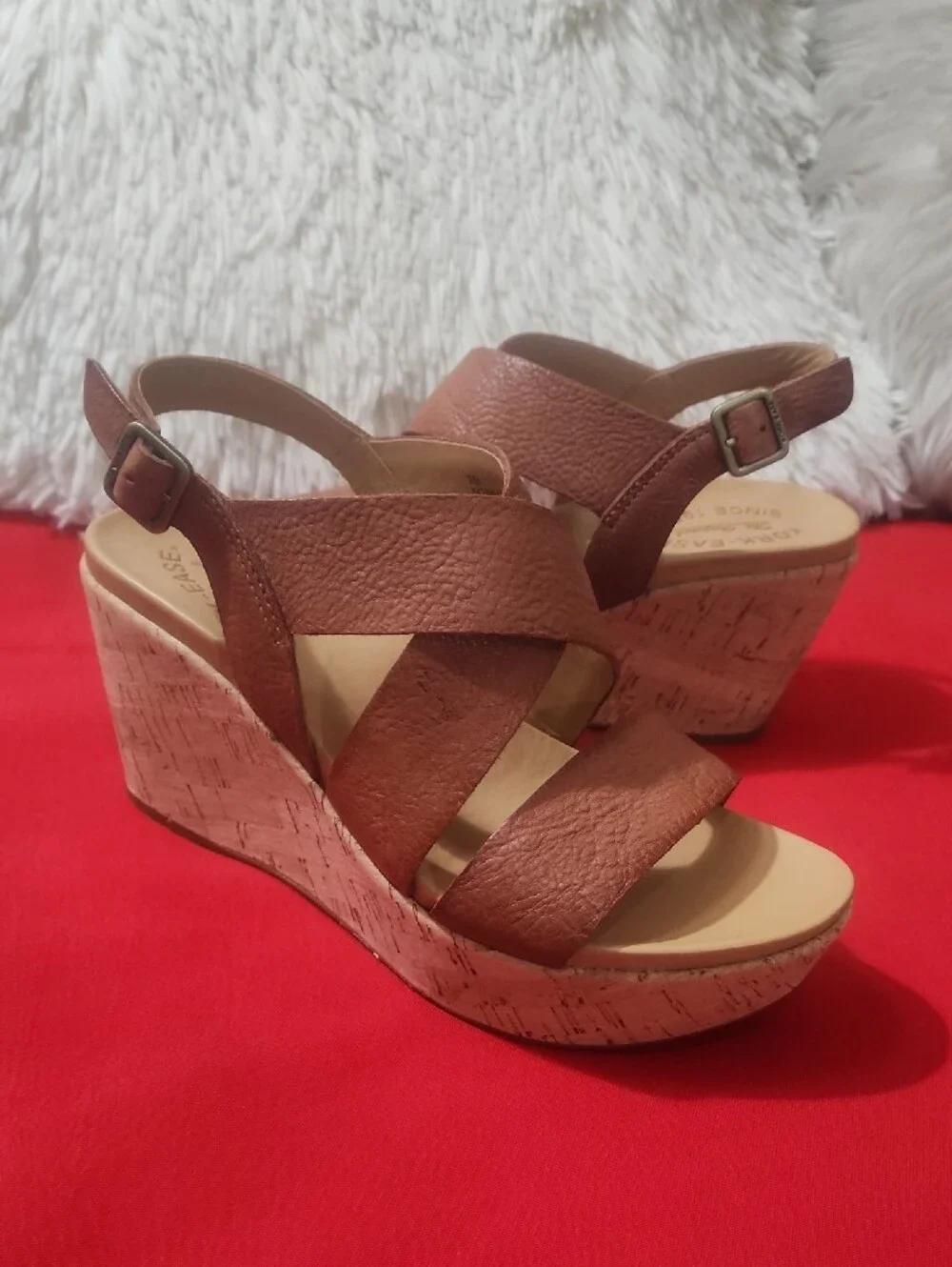 Kork-Ease Ashcroft Leather Wedges Sandals